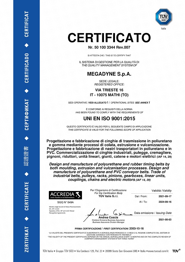 ISO 9001 Italy